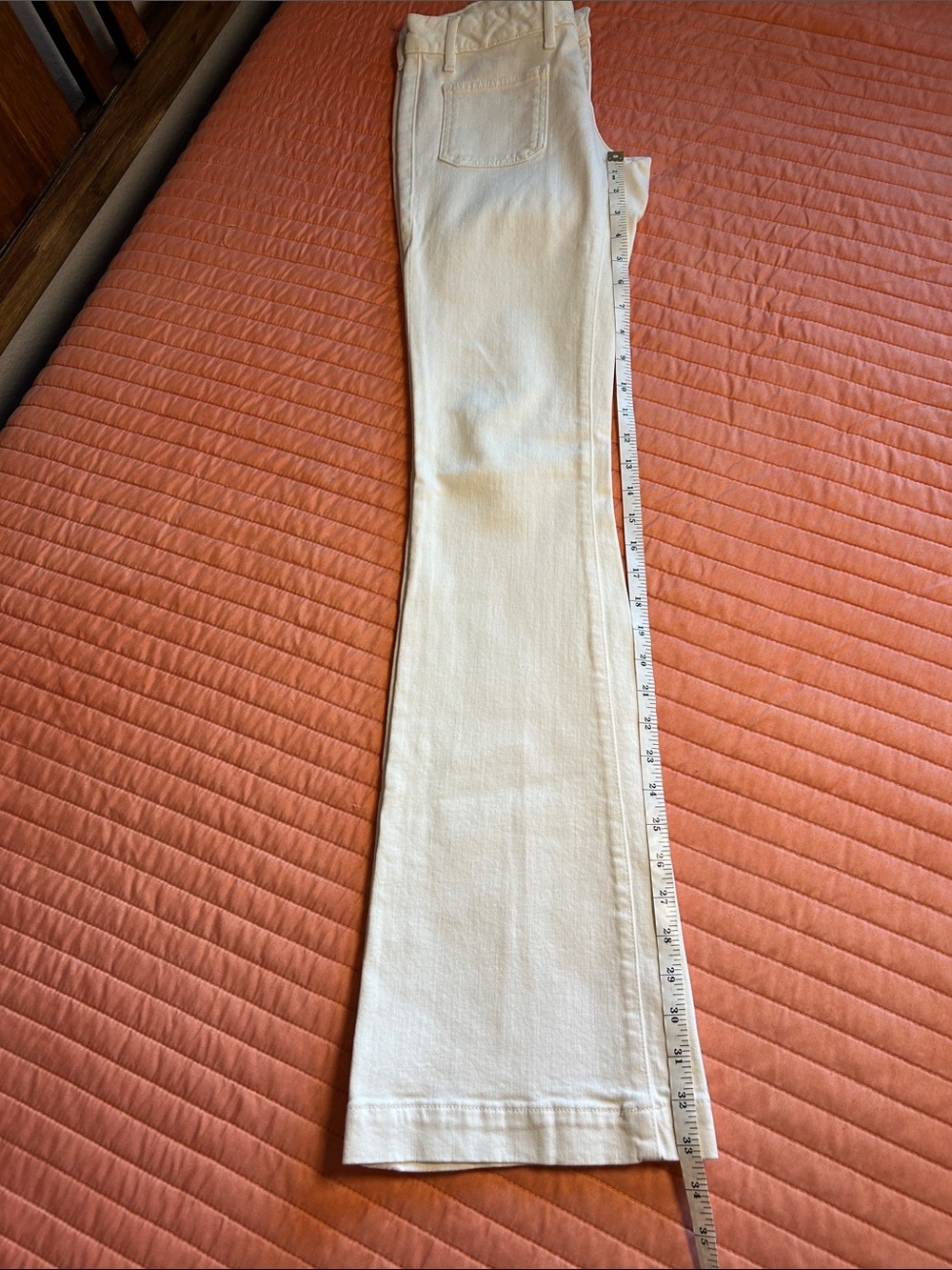 Y2K Vintage Revolution Sample Jeans Ropa Siete Leguas white hipster boot sz 26 - Picture 13 of 16